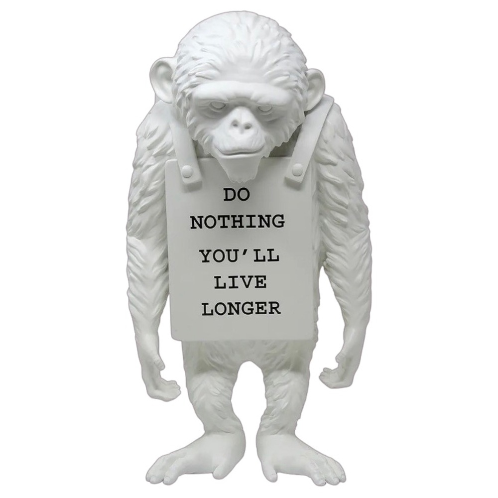 Medicom Toy SYNC BANKSY Monkey Sign Do Nothing You’ll live longer Figure